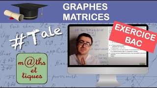 Graphes probabilistes matrices Ex Bac  Terminale  Maths expertes [upl. by Allerbag]