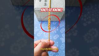 ‌⚠️ Knot to Know 🪢Very practical little braid knot diy knot rope knot2know camping hoodie [upl. by Nesnej]