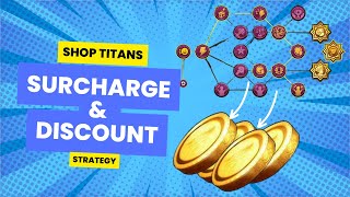 SHOP TITANS Surcharge and Discount strategy How to make insane gold [upl. by Martinsen]