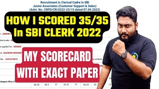 My SBI Clerk Scorecard  SBI Clerk Previous Year Paper  Career Definer  Kaushik Mohanty [upl. by Hedvige659]