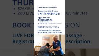 Schedule a Chair Massage Think New Thursdays shorts [upl. by Almap717]