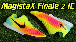 Nike Magista X Finale 2 Indoor VoltTotal OrangeBlack  Review  On Feet [upl. by Ahaelam]