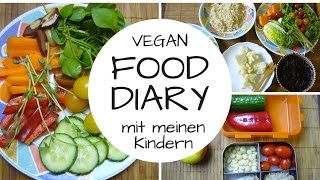 Food DIARY mit meinen Kindern  vegetarisch  vegan  Rohkost [upl. by Whittaker]