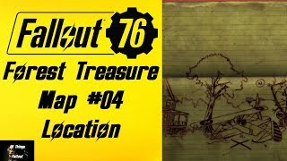 Fallout 76 Forest Treasure Map 04 Location [upl. by Jonette196]