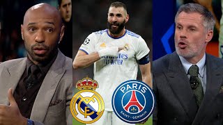 Real Madrid vs PSG 3132 Thierry Henry amp Carragher Review Benzemas Performance  Pochettino [upl. by Madigan670]