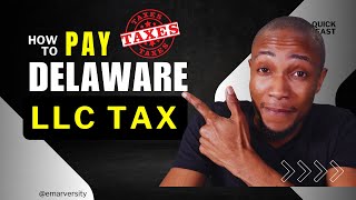 How to Pay Delaware LLC Tax [upl. by Edik]