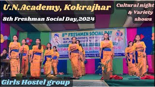 Girls Hostel group dance unacademy kokrajhar freshers unak [upl. by Rubens588]