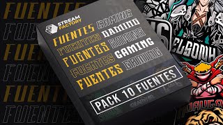 PACK de Tipografías ESPORTS  Font Gaming  GRATIS 2021 [upl. by Alisan]