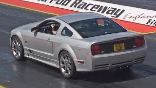 2005 Saleen S281 Supercharged Mustang at Santa Pod Raceway [upl. by Damick]