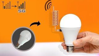 How to make mobile antenna booster from old led bulb [upl. by Ruthy]