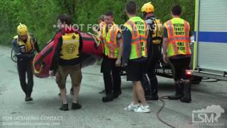 04292017 Branson MO Mobile Homes Under Water  Water Rescue Attempt [upl. by Nyleuqaj]