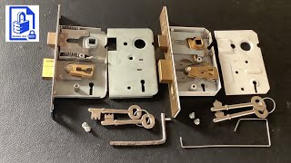 373 How to pick basic Legge mortice lever locks  Legge 2 and 3 lever sashlocks picked differently [upl. by Repard]