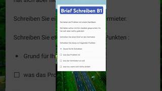 German Exam Brief schreiben B1 DTZGASTÖSD deutsch einfachdeutsch shorts [upl. by Nitsrek]