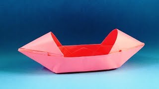 How to make a paper boat that floats  Origami boat  canoe [upl. by Elias]