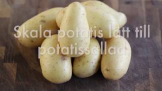 Skala potatis lätt till potatissallad [upl. by Iretak]