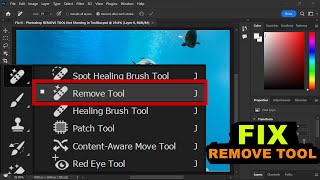 How to FIX Photoshop REMOVE TOOL Not Showing in Toolbar [upl. by Ewell]