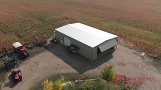 Springfield Acres  6000 sq ft Ag Shop by Northern Steel Buildings [upl. by Hutson]