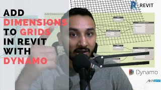 Add Dimensions to Grids in Revit using Dynamo  Parametric Script  Revit Automation  Archgyan [upl. by Rodl]