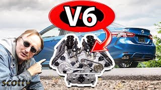 Why Not to Buy a V6 Car Inline 4 Cylinder vs V6 Engine [upl. by Duky]