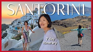 Ultimate 7 day itinerary for Santorini 2024 l Best things to do in Santorini for the first time vlog [upl. by Janina]