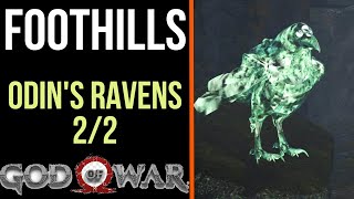 God of War All Odins Ravens in Foothills  Odins Ravens 22 [upl. by Bloomer]