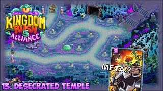 Desecrated Temple Walkthrough  Kingdom Rush Alliance [upl. by Yrdnal]