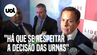 Doria Há que se respeitar oportunidade de governo Lula exercitar corretamente as suas práticas [upl. by Mancino]