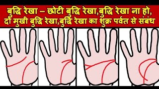 बुद्धि रेखा के विभिन्न रूप और उनके फल  Mind Line in Palmistry [upl. by Aramoix365]