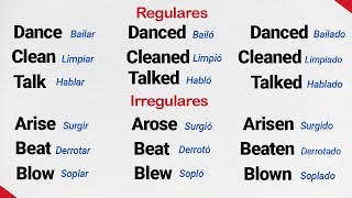 Verbos regulares e irregulares en pasado simple en inglés  Gramática en inglés [upl. by Cornelie]