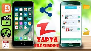 How to connect iphone to android zapya HINDI [upl. by Lhamaj]