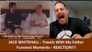 American Reacts to JACK WHITEHALL Travels With My Father  Funniest Moments REACTION [upl. by Hanavas]