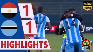 Egypt vs Botswana 11  AFCON 2025 Qualifiers  Watch all Goals and Extended Highlights  Full HD [upl. by Francie]