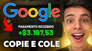 COPIE E COLE PARA FAZER 100 POR DIA COM O GOOGLE  De Graça e pelo Celular Dinheiro online [upl. by Abbotson]