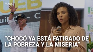 El aplaudido discurso de la gobernadora de Chocó durante visita de Petro [upl. by Silvano]