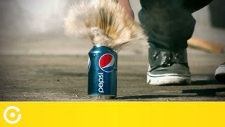 Awesome Slow Motion Eyecandy Exploding Soda Cans [upl. by Hildegaard]