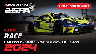 LIVE  Full Main Race  Onboard Car 97  Rutronik Racing  Crowdstrike 24 hours Spa 2024 [upl. by Anidam]