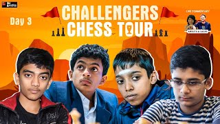 Polgar Challenge Day 3  Challengers Chess Tour  Nihal Pragg Gukesh Leon [upl. by Ahseina]