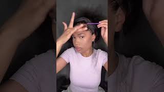 side part baby hair tutorial [upl. by Helas]