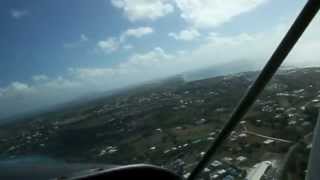 Landing at TFFC airport Saint François Guadeloupe [upl. by Lambart582]