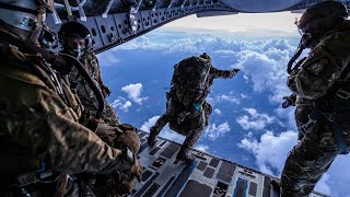 British Army Pathfinders HALO Freefall from 18000ft  2022 [upl. by Selfridge662]