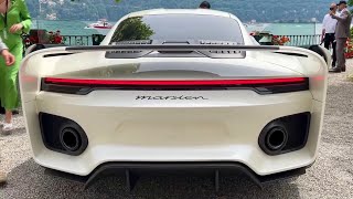 Marc Philipp Gemballa Marsien  CRAZY exhaust sound based on Porsche 911 Turbo S [upl. by Subak]