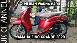 YAMAHA FINO 2020  TIPE GRANDE TAMPIL ELEGAN DENGAN 2 PILIHAN WARNA REVIEW FISIK  HARGA [upl. by Mainis]