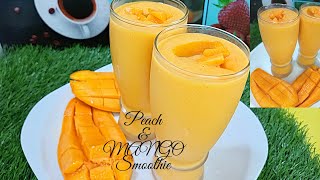 shorts  How to make Peach amp Mango Smoothie  Special Recipe for Summer  summer Drink [upl. by Gorrian]