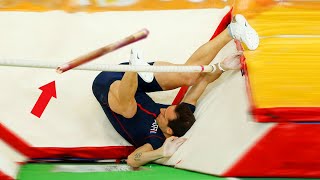 Most WTF Moments in Pole Vault 😱 [upl. by Noillid]