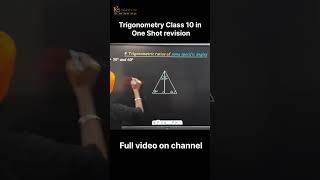 Trigonometry Class 10 in One Shot revision  Maths 10 Chapter 8 Introduction to Trigonometry maths [upl. by Airod312]