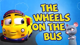 The Wheels On The Bus Go Round And Round Children Rhyme with lyrics [upl. by Johann]