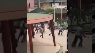 La Grève des enseignants touche Le lycée français dAbidjan JeanMermoz ce 16012017 [upl. by Enirac]