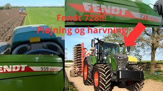 Fendt 728 på prøve og ellers fuld gang i marken  KLF Dansk Landbrug [upl. by Elleiram81]