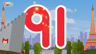 Numberblocks Magic Run 91  Numberblocks 91 Adventure  Number Explore [upl. by Riker500]