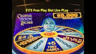 ★NEW GAME ★FREE PLAY Slot Live  How was result on FP☆CELESTIAL MOON RICHES Slot KONAMI 400☆彡 [upl. by Monroe]